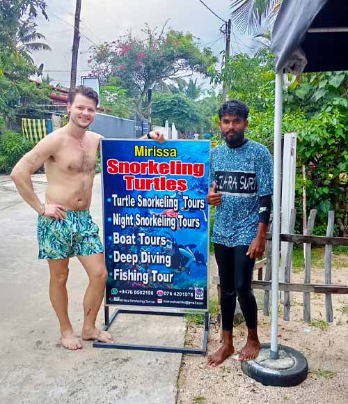 Happy customer in Best of Snorkeling Tours in Mirissa 